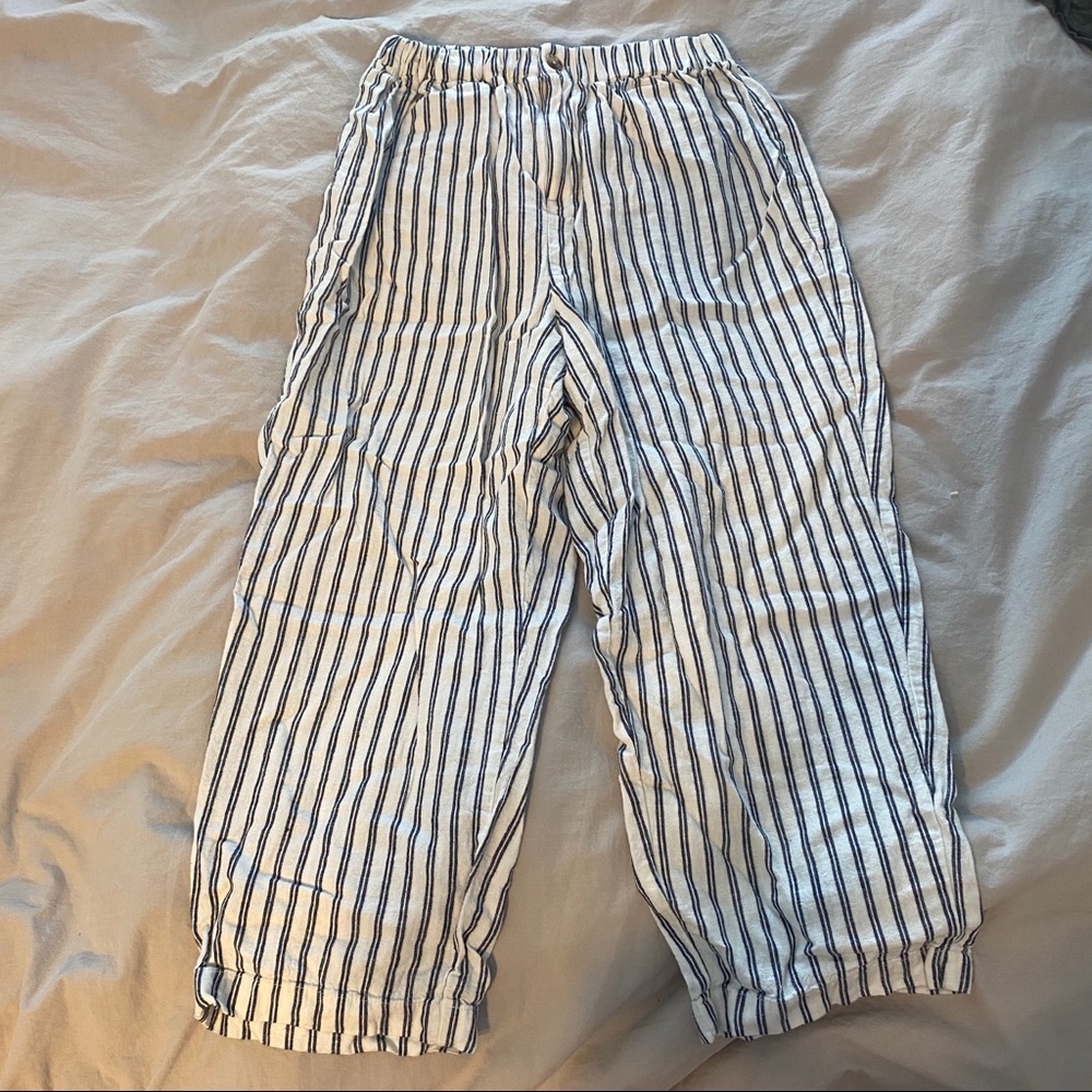 Cropped striped pants
